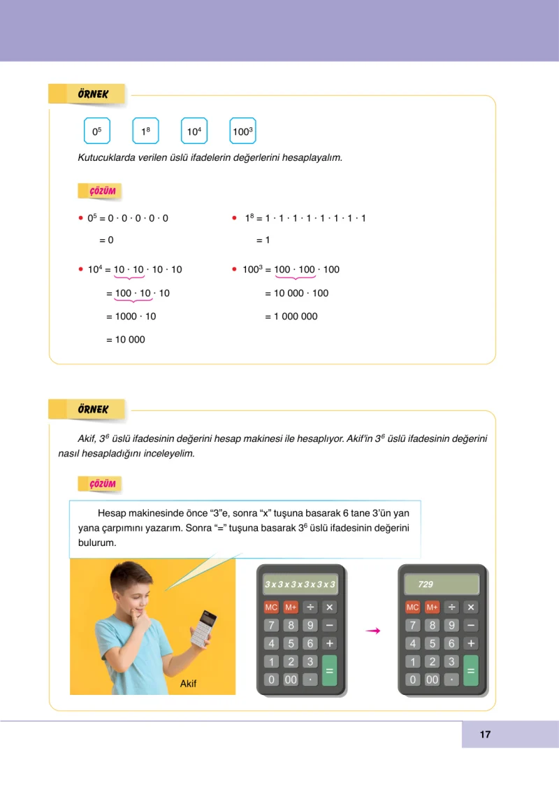 6. Sınıf Matematik Ders Kitabı Cevapları Doğa Yayınları Sayfa 17