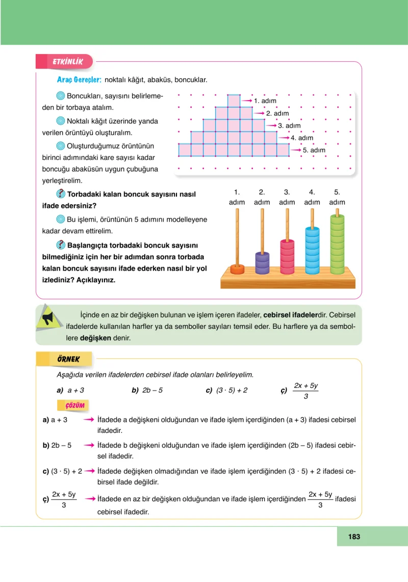 6. Sınıf Matematik Ders Kitabı Cevapları Doğa Yayınları Sayfa 183