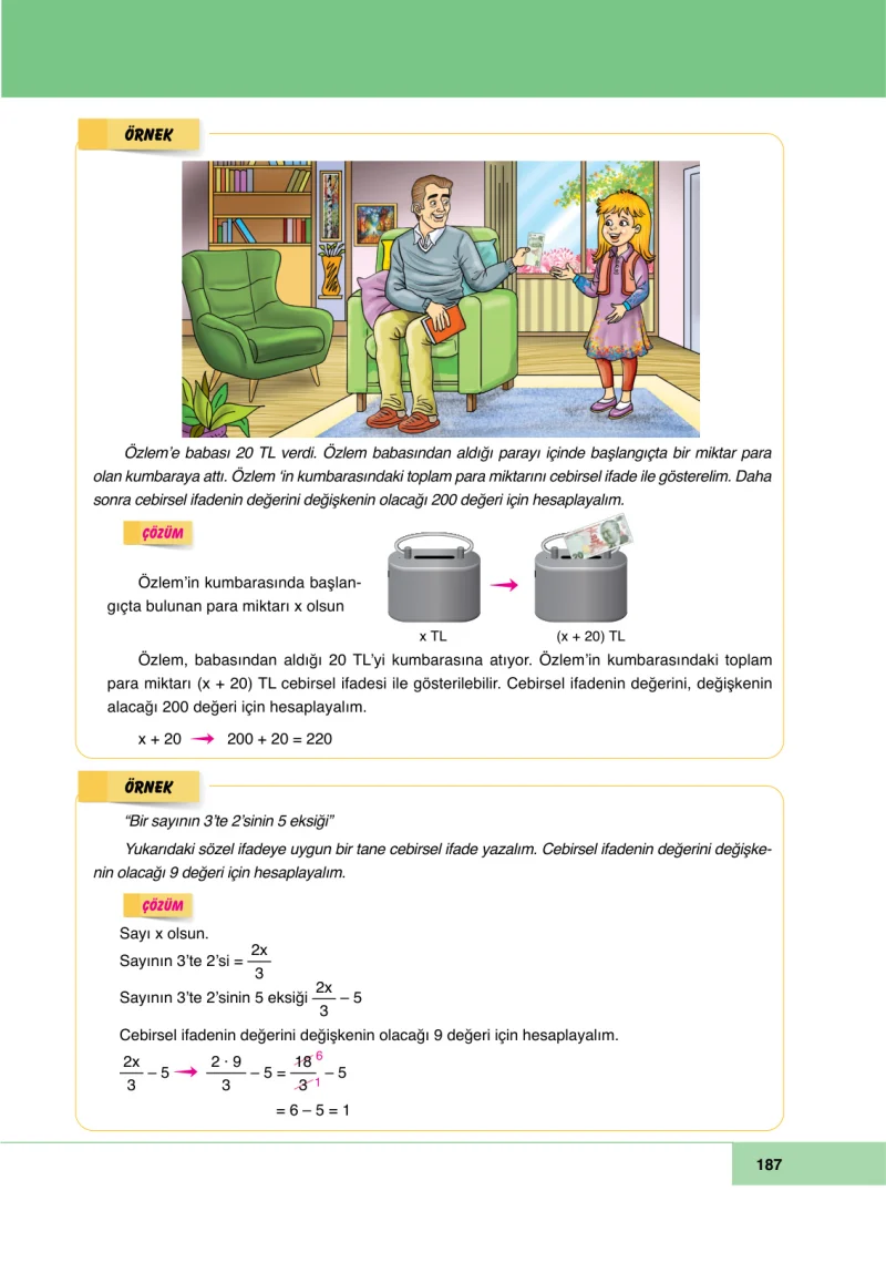 6. Sınıf Matematik Ders Kitabı Cevapları Doğa Yayınları Sayfa 187