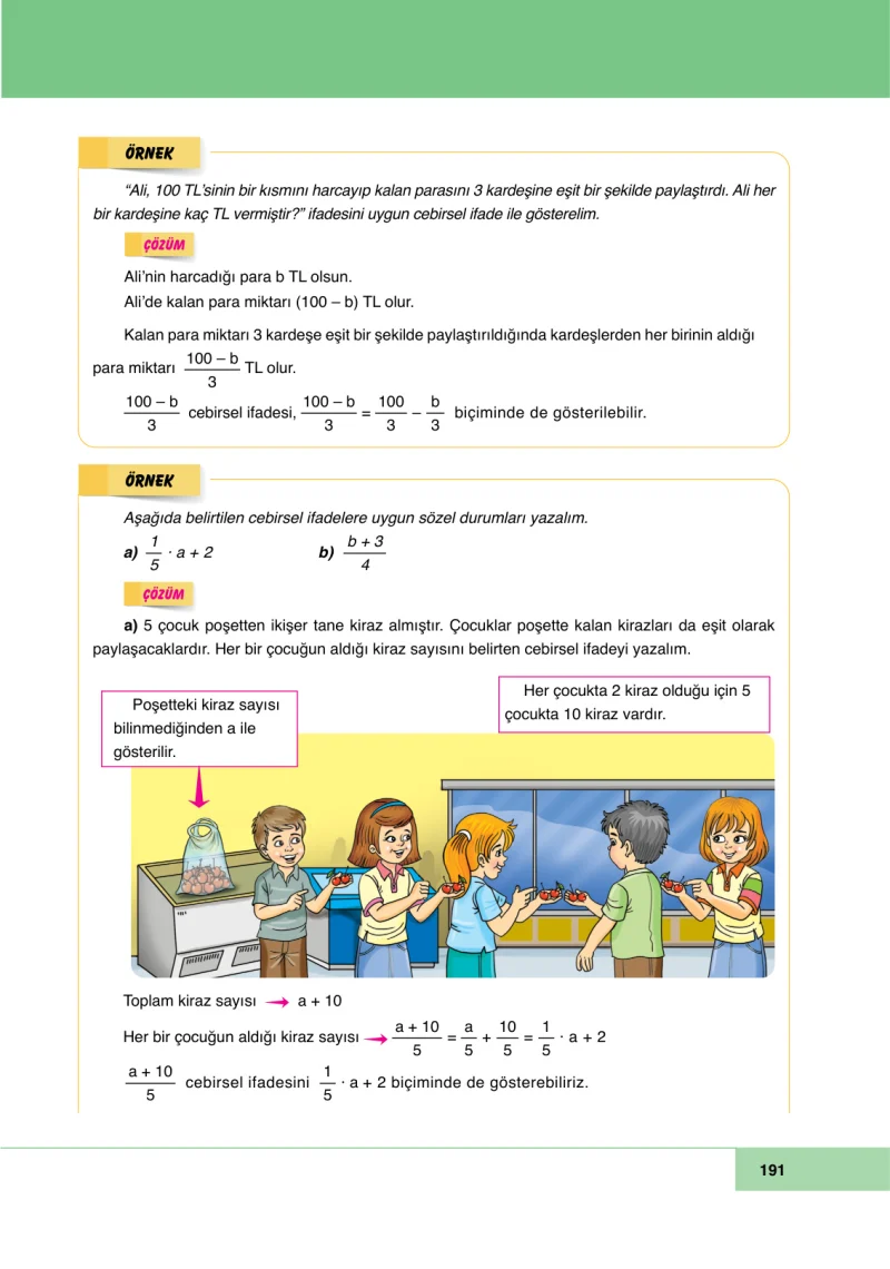 6. Sınıf Matematik Ders Kitabı Cevapları Doğa Yayınları Sayfa 191