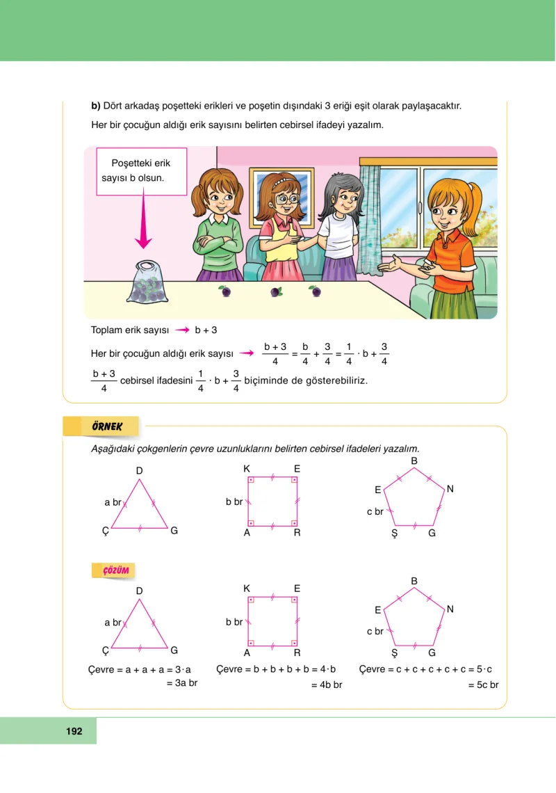 6. Sınıf Matematik Ders Kitabı Cevapları Doğa Yayınları Sayfa 192