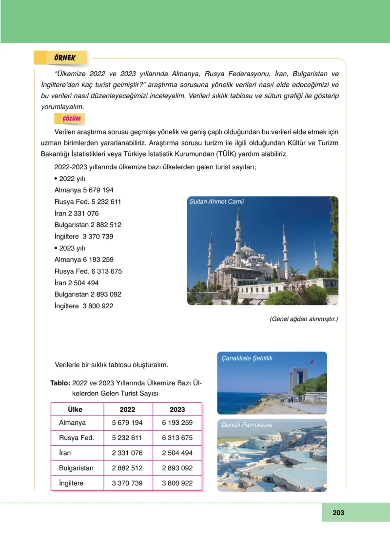 6. Sınıf Matematik Ders Kitabı Cevapları Doğa Yayınları Sayfa 203