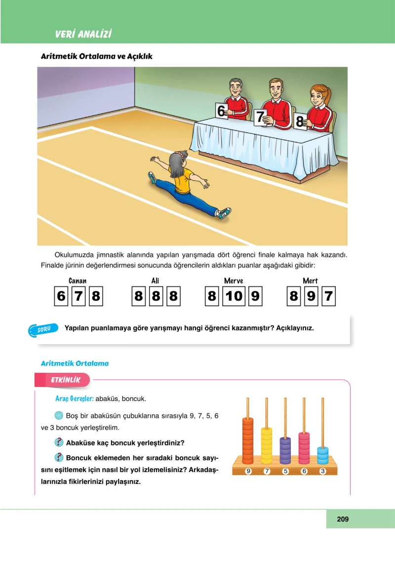 6. Sınıf Matematik Ders Kitabı Cevapları Doğa Yayınları Sayfa 209