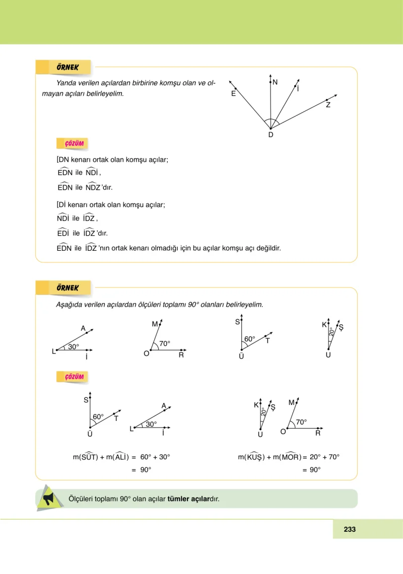 6. Sınıf Matematik Ders Kitabı Cevapları Doğa Yayınları Sayfa 233