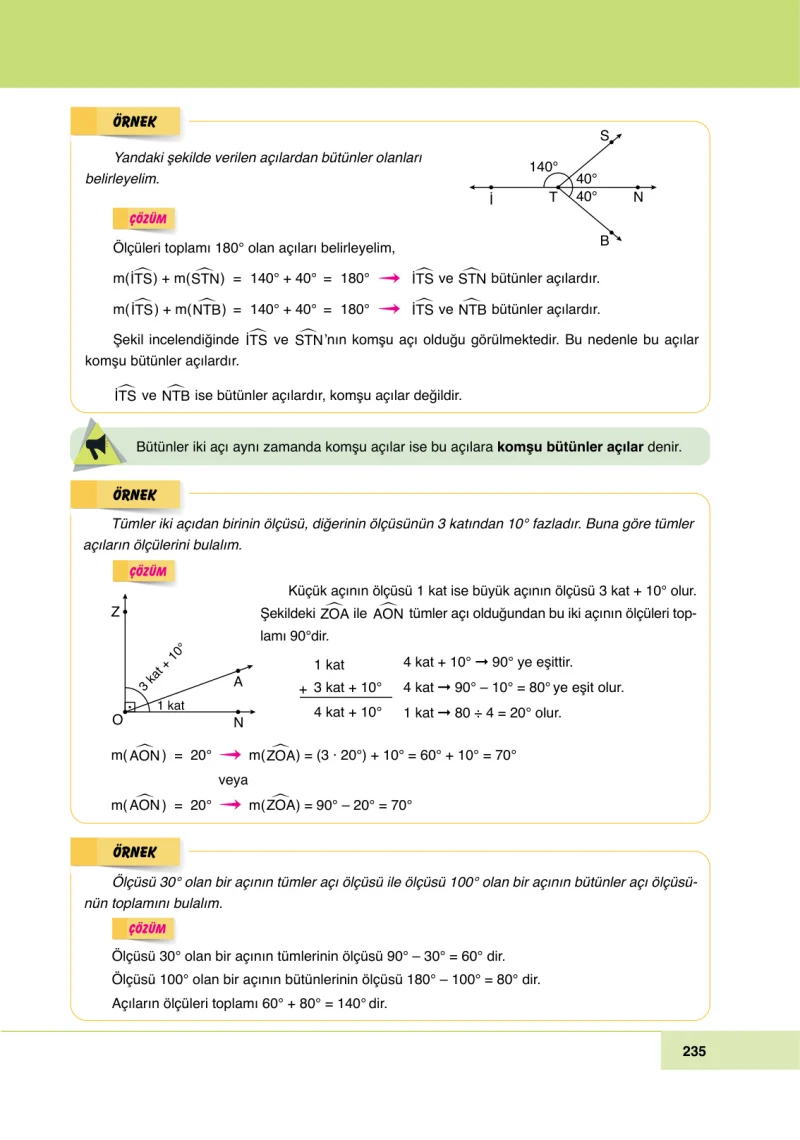 6. Sınıf Matematik Ders Kitabı Cevapları Doğa Yayınları Sayfa 235