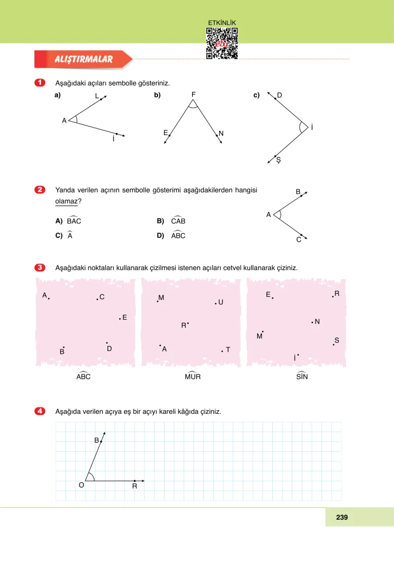 6. Sınıf Matematik Ders Kitabı Cevapları Doğa Yayınları Sayfa 239