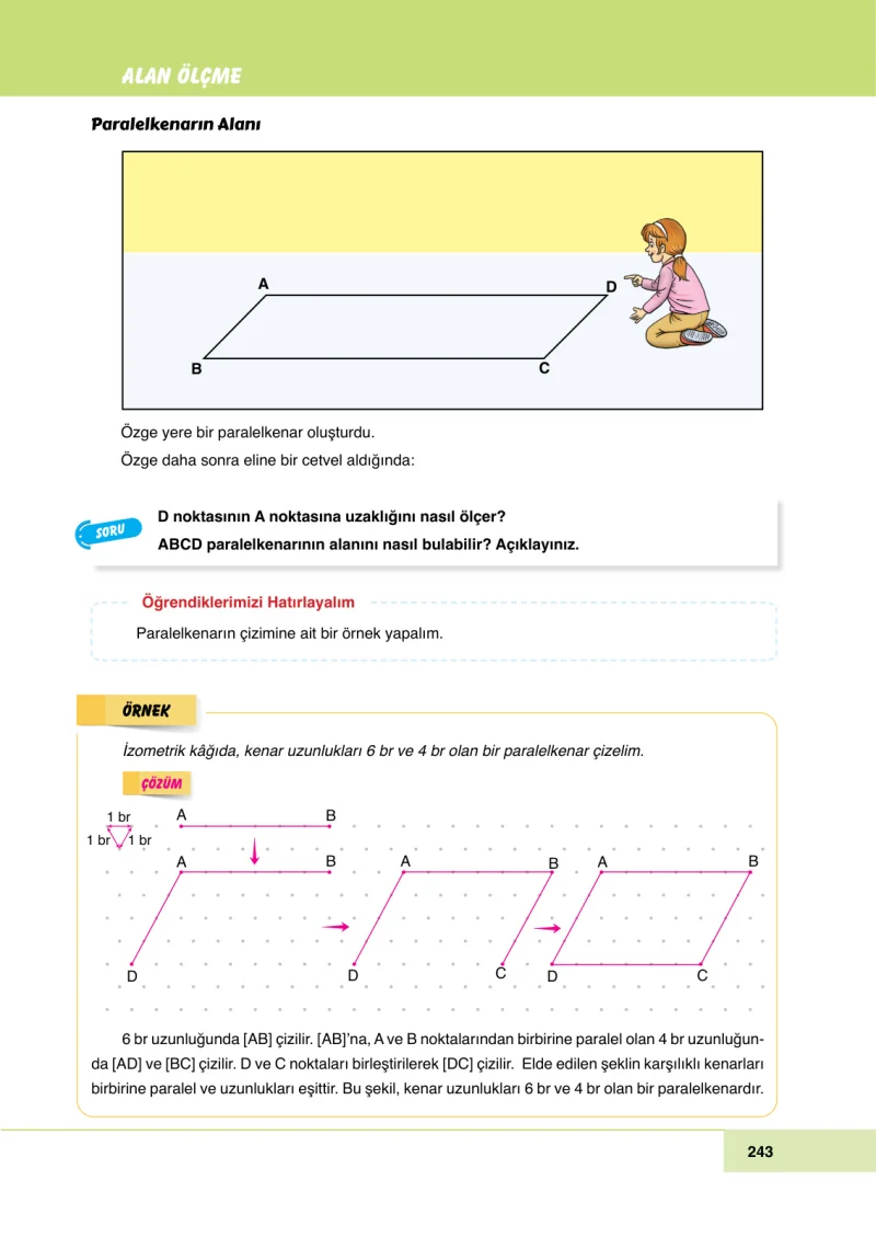 6. Sınıf Matematik Ders Kitabı Cevapları Doğa Yayınları Sayfa 243