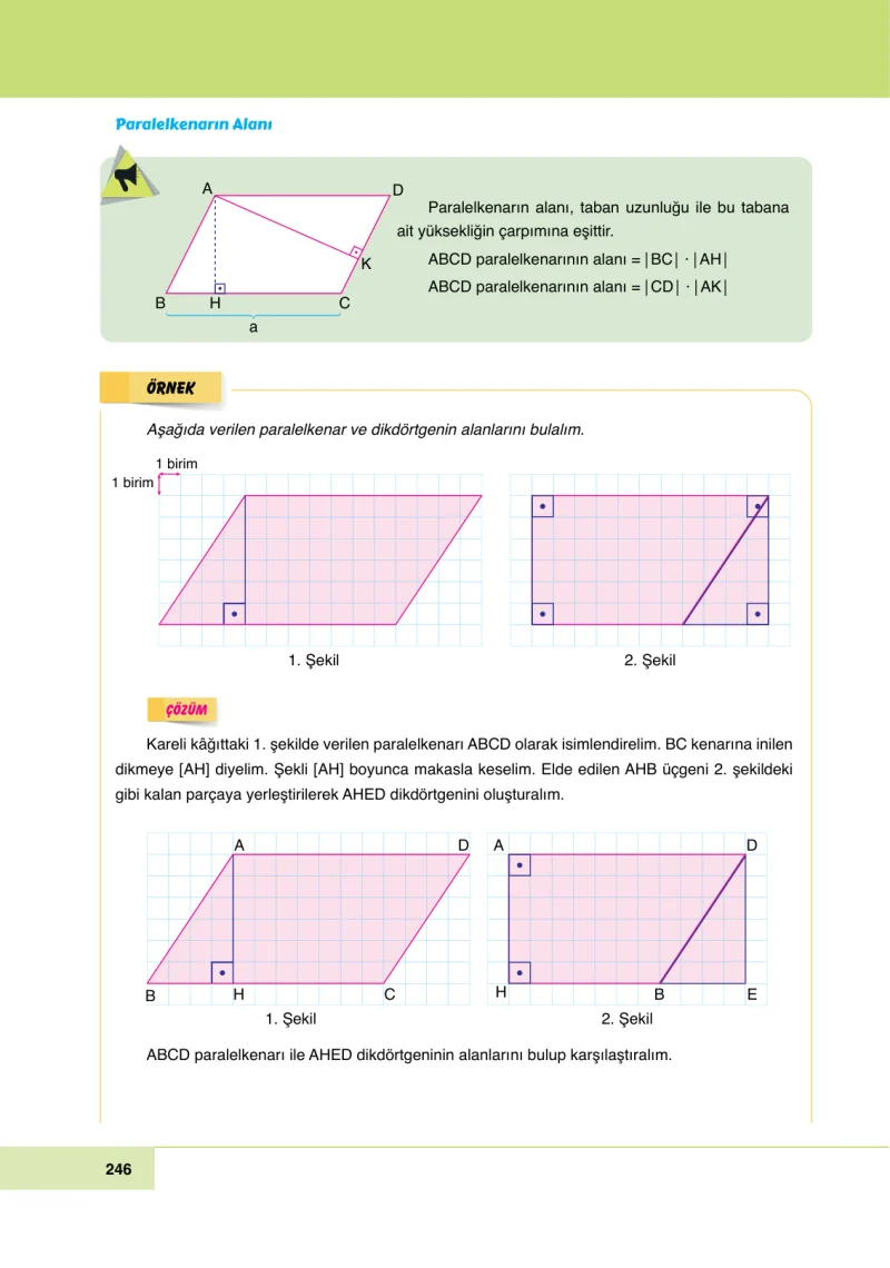 6. Sınıf Matematik Ders Kitabı Cevapları Doğa Yayınları Sayfa 246
