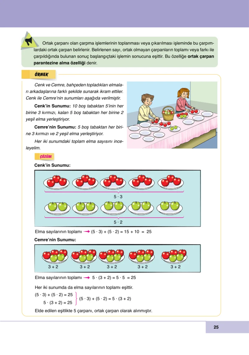 6. Sınıf Matematik Ders Kitabı Cevapları Doğa Yayınları Sayfa 25