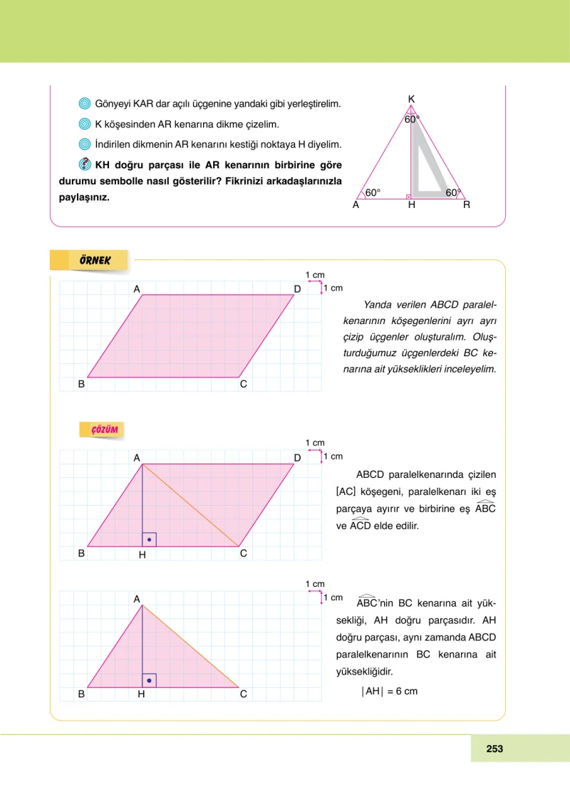 6. Sınıf Matematik Ders Kitabı Cevapları Doğa Yayınları Sayfa 253