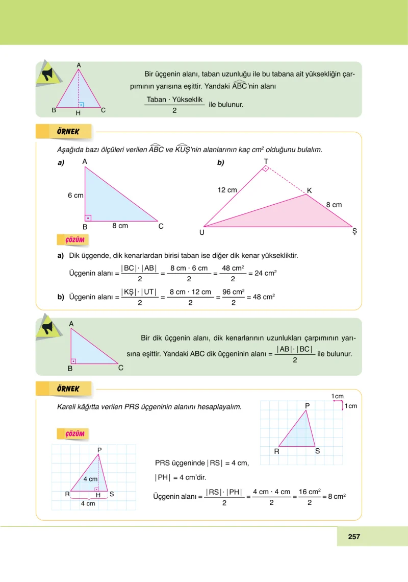6. Sınıf Matematik Ders Kitabı Cevapları Doğa Yayınları Sayfa 257