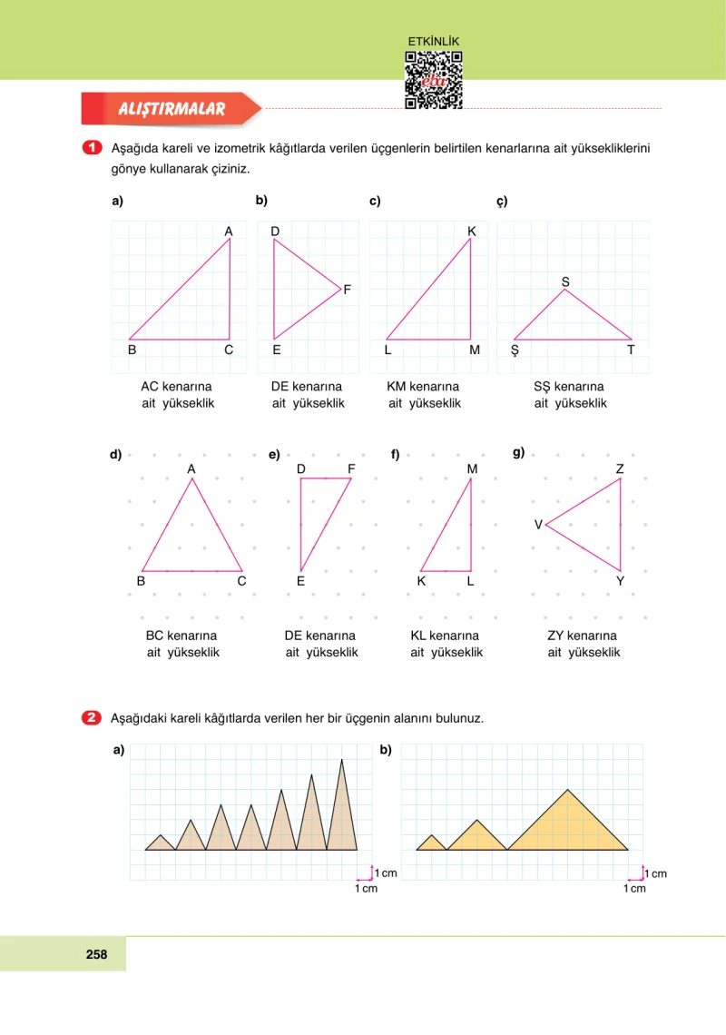 6. Sınıf Matematik Ders Kitabı Cevapları Doğa Yayınları Sayfa 258