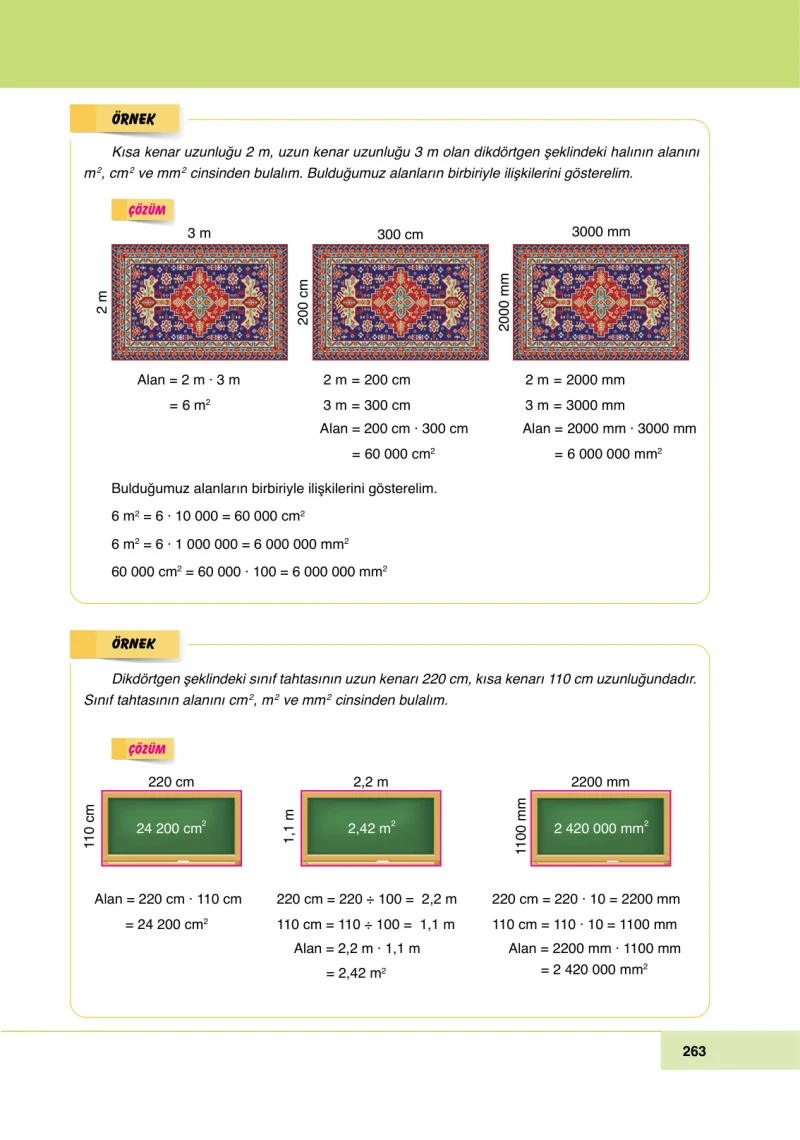 6. Sınıf Matematik Ders Kitabı Cevapları Doğa Yayınları Sayfa 263