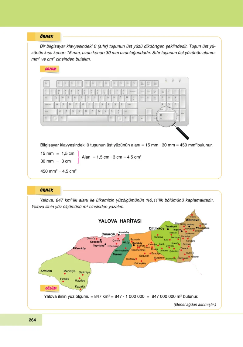 6. Sınıf Matematik Ders Kitabı Cevapları Doğa Yayınları Sayfa 264