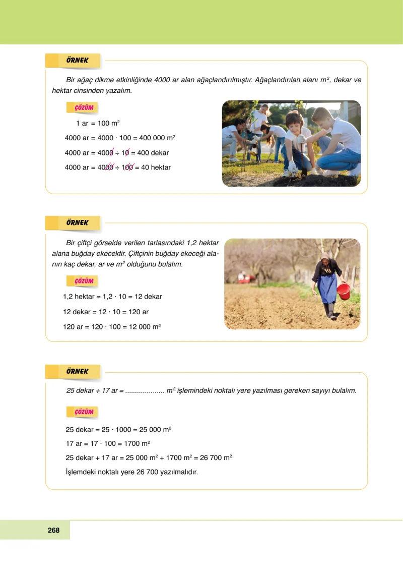 6. Sınıf Matematik Ders Kitabı Cevapları Doğa Yayınları Sayfa 268