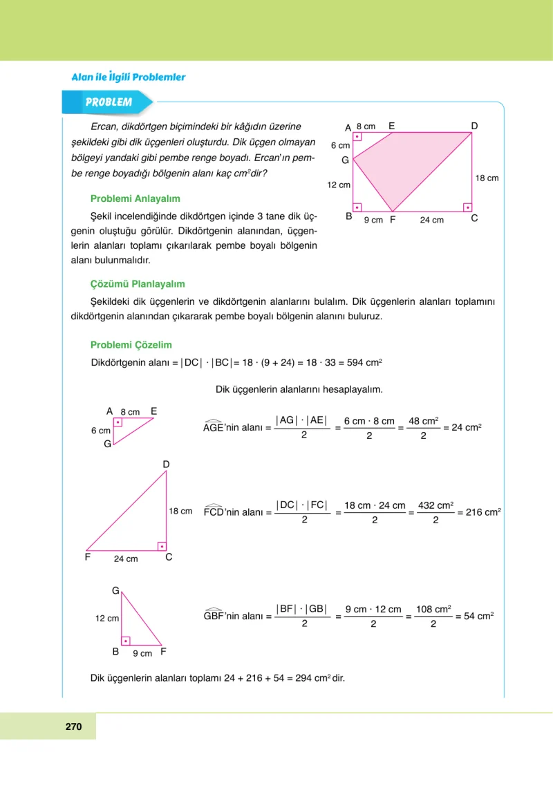 6. Sınıf Matematik Ders Kitabı Cevapları Doğa Yayınları Sayfa 270