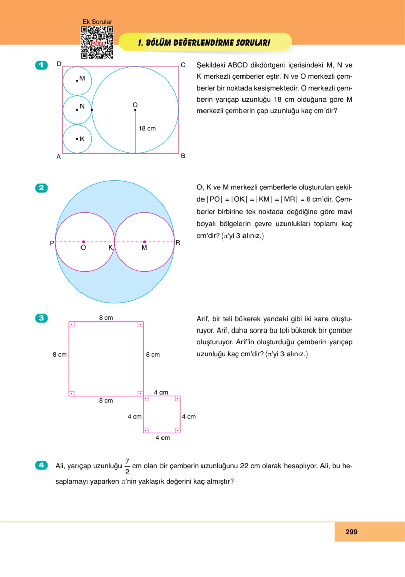 6. Sınıf Matematik Ders Kitabı Cevapları Doğa Yayınları Sayfa 299