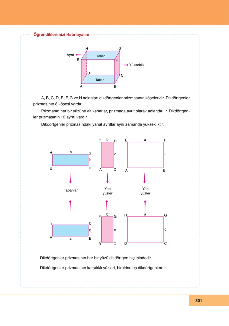 6. Sınıf Matematik Ders Kitabı Cevapları Doğa Yayınları Sayfa 301