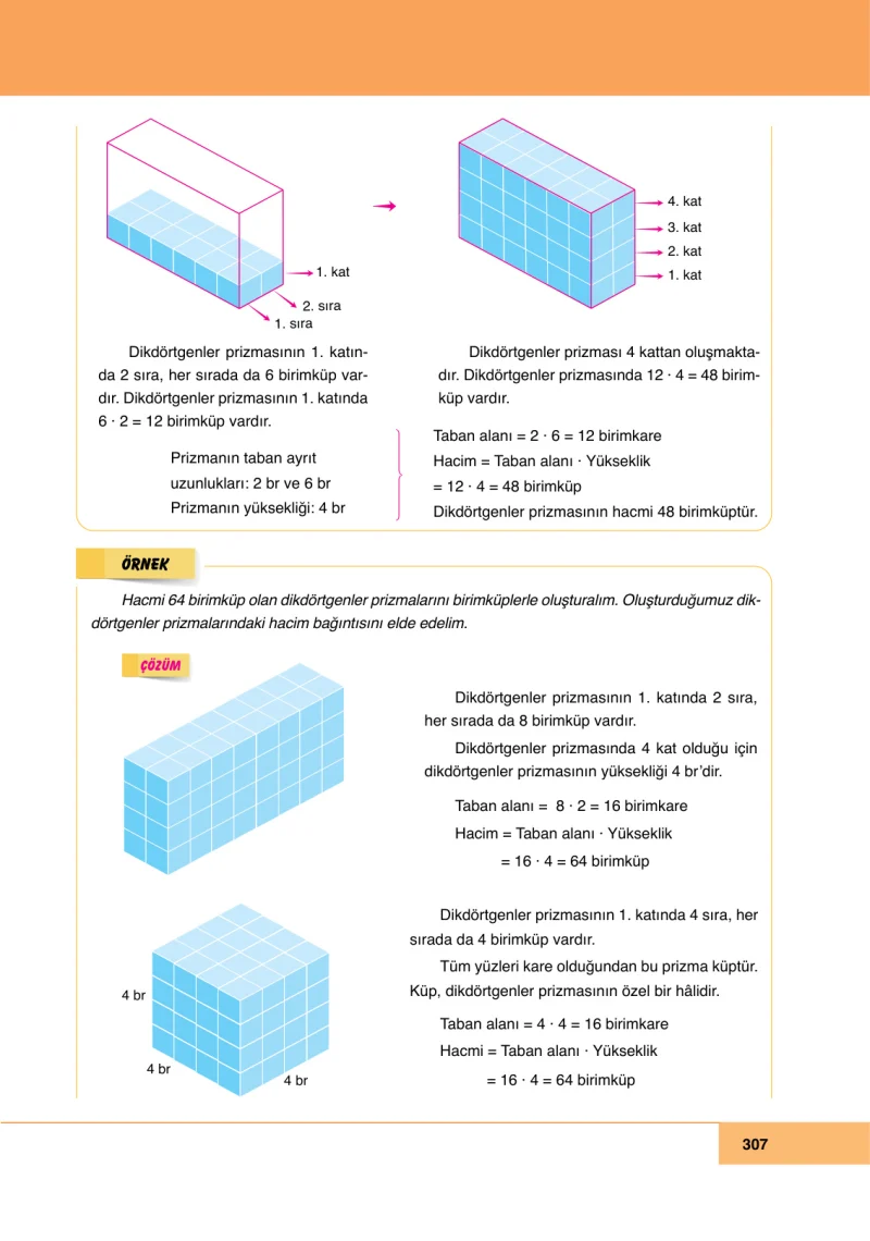 6. Sınıf Matematik Ders Kitabı Cevapları Doğa Yayınları Sayfa 307