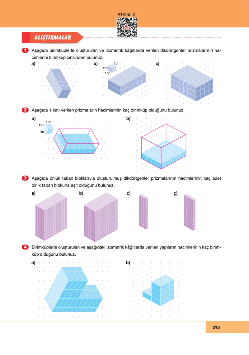 6. Sınıf Matematik Ders Kitabı Cevapları Doğa Yayınları Sayfa 313