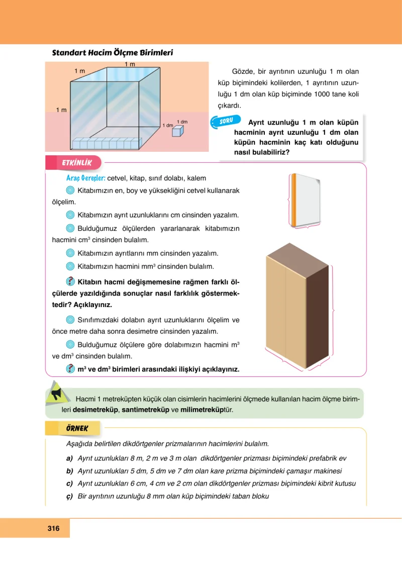 6. Sınıf Matematik Ders Kitabı Cevapları Doğa Yayınları Sayfa 316