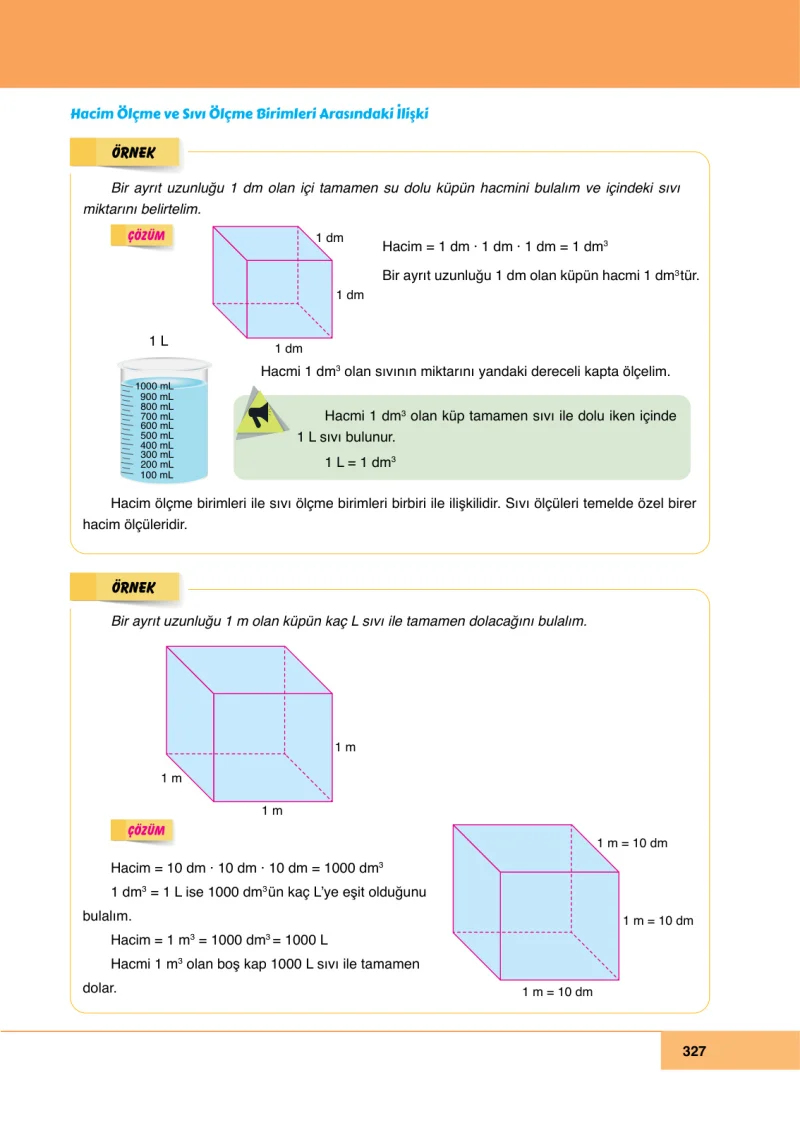 6. Sınıf Matematik Ders Kitabı Cevapları Doğa Yayınları Sayfa 327
