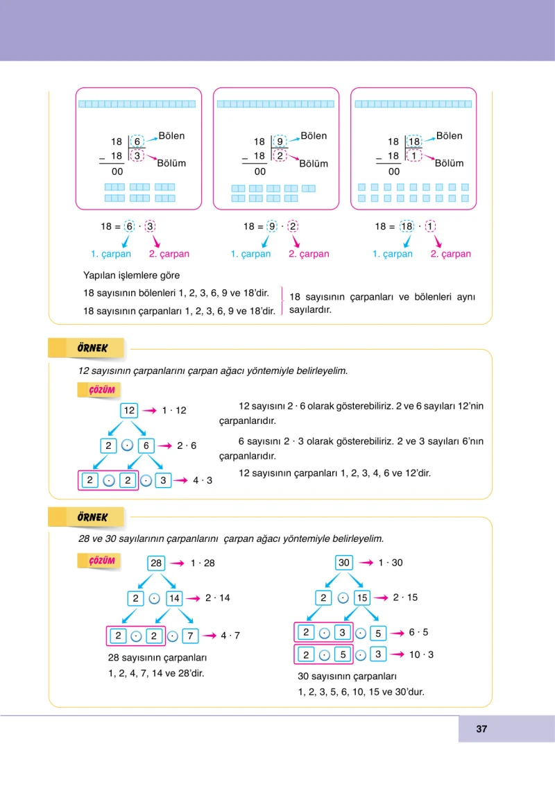 6. Sınıf Matematik Ders Kitabı Cevapları Doğa Yayınları Sayfa 37