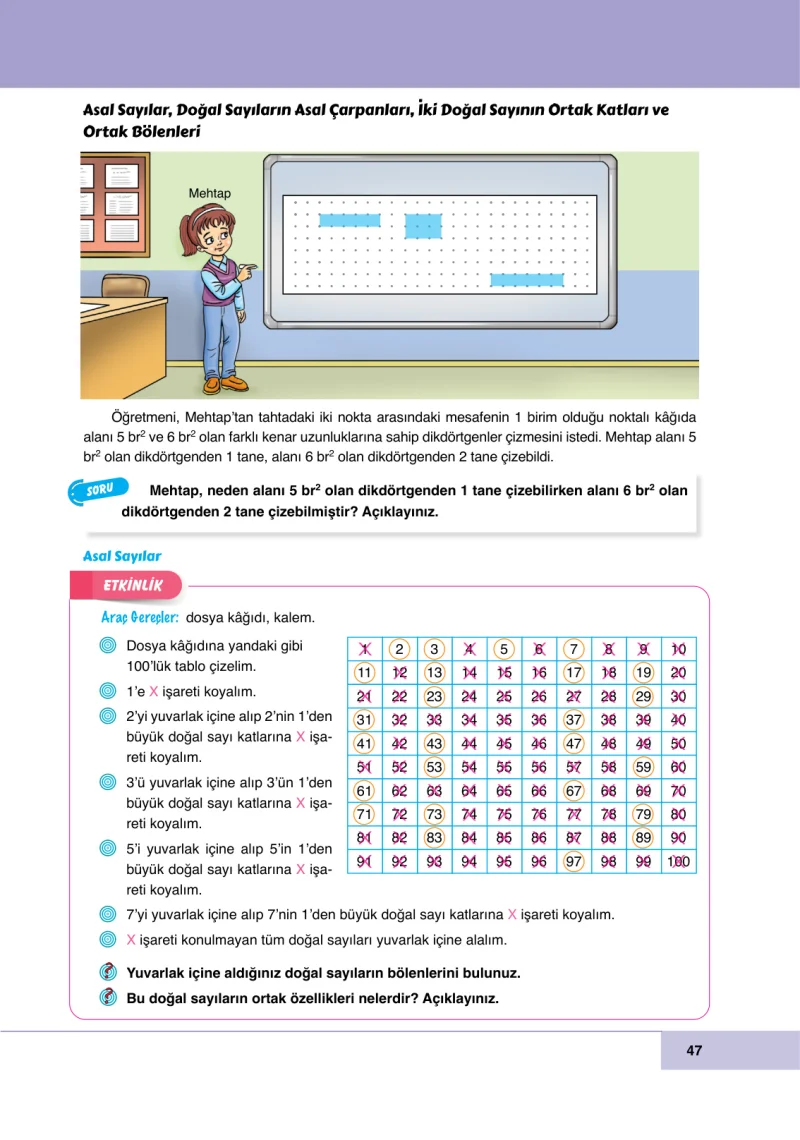 6. Sınıf Matematik Ders Kitabı Cevapları Doğa Yayınları Sayfa 47