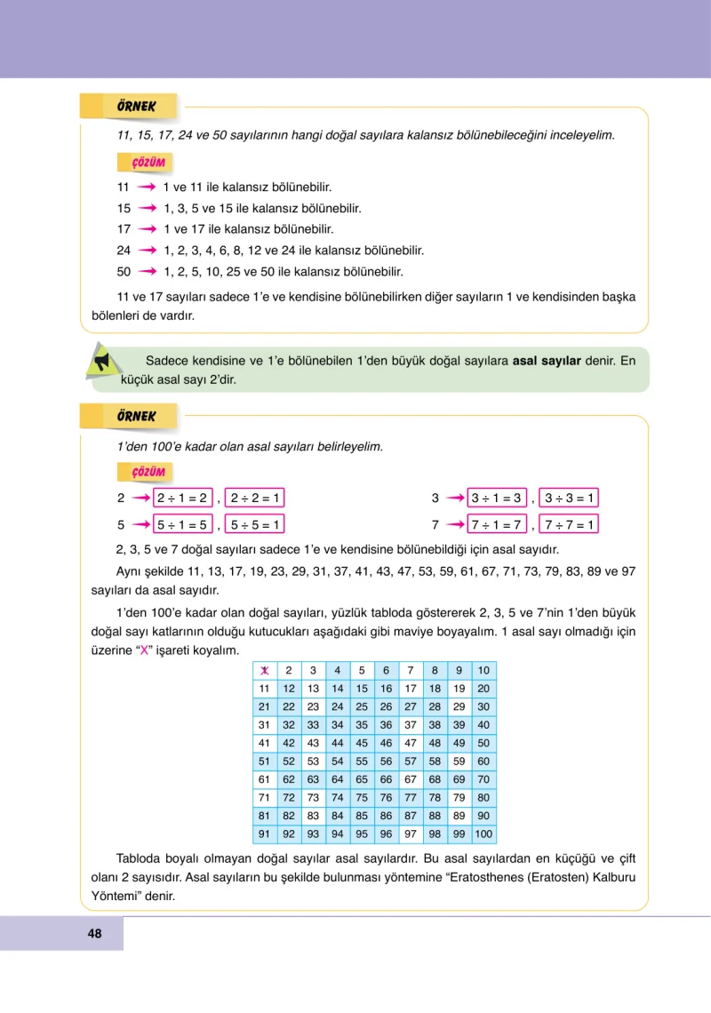 6. Sınıf Matematik Ders Kitabı Cevapları Doğa Yayınları Sayfa 48