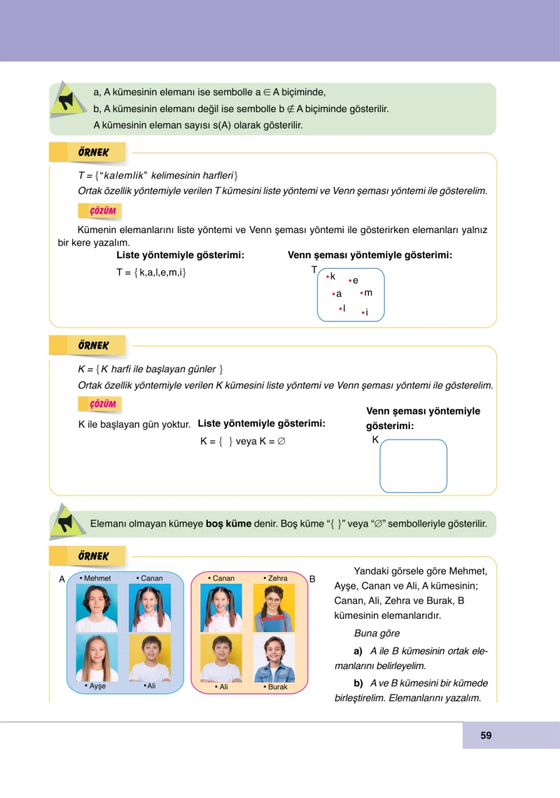 6. Sınıf Matematik Ders Kitabı Cevapları Doğa Yayınları Sayfa 59
