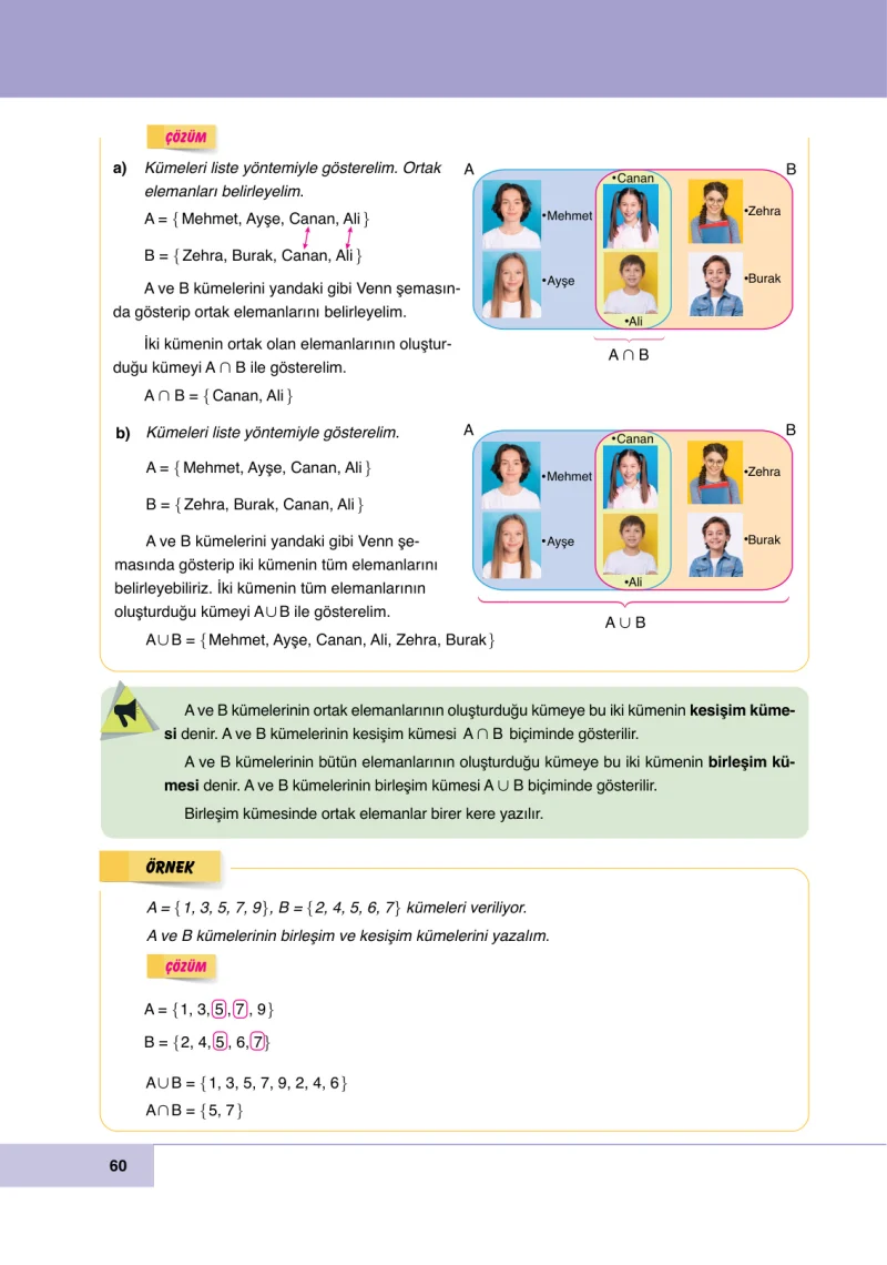 6. Sınıf Matematik Ders Kitabı Cevapları Doğa Yayınları Sayfa 60