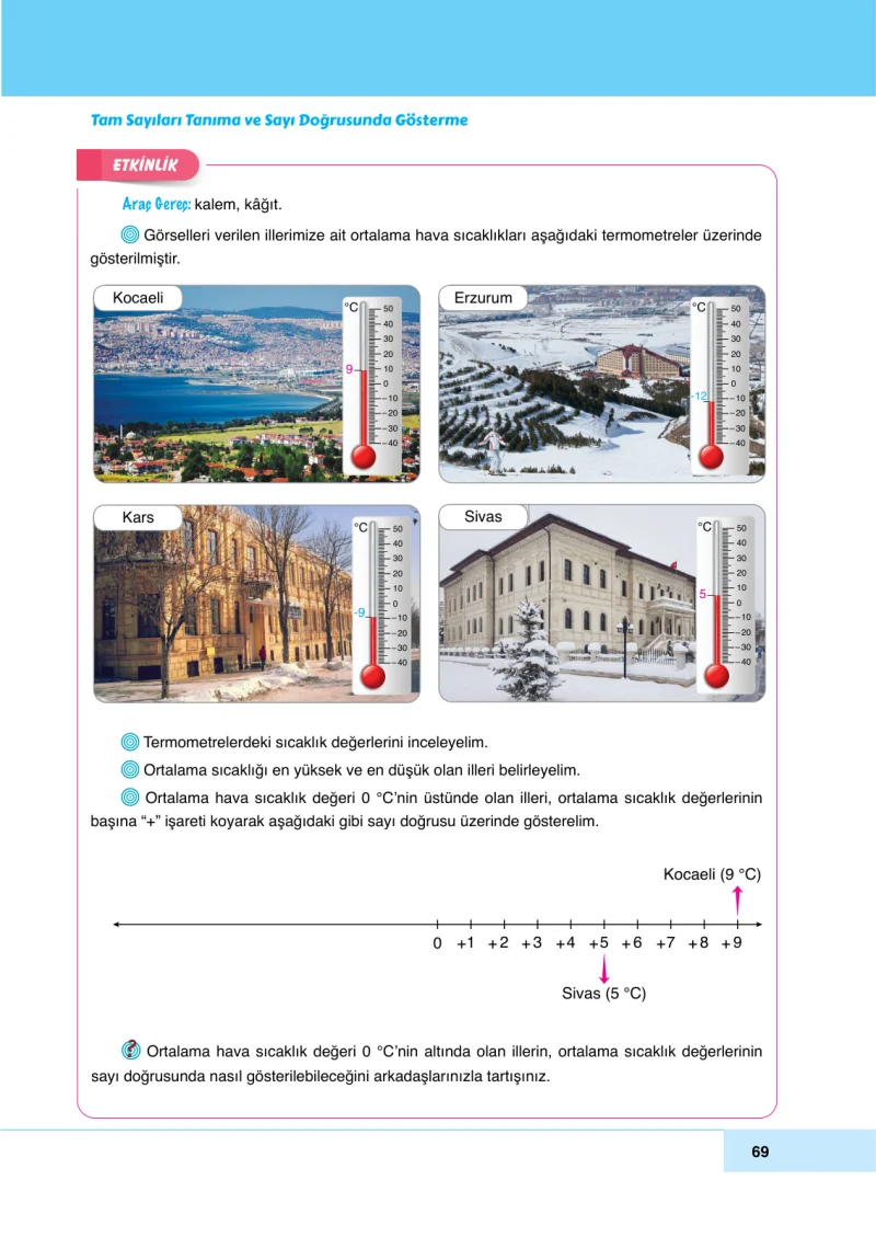 6. Sınıf Matematik Ders Kitabı Cevapları Doğa Yayınları Sayfa 69