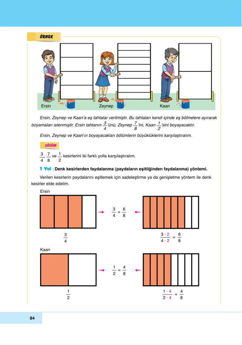 6. Sınıf Matematik Ders Kitabı Cevapları Doğa Yayınları Sayfa 84