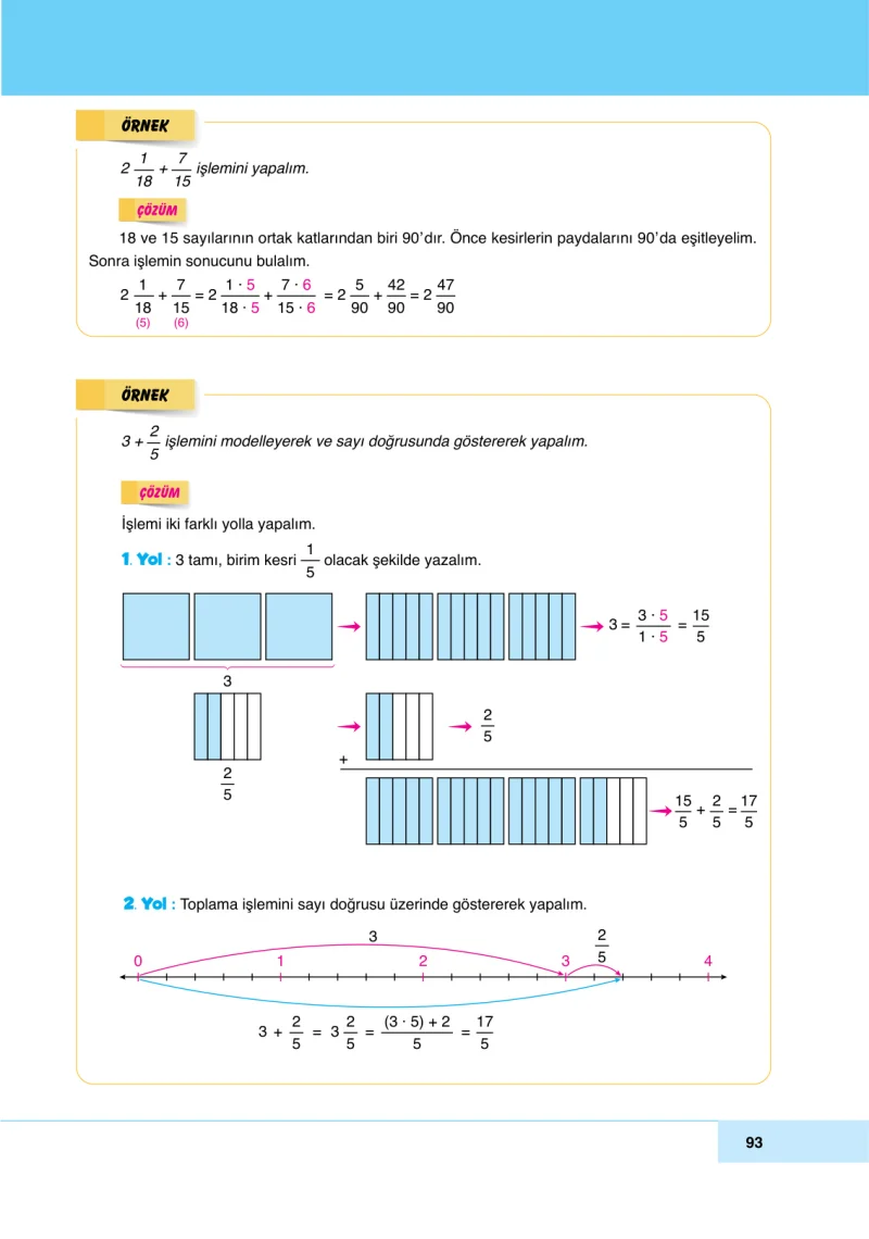 6. Sınıf Matematik Ders Kitabı Cevapları Doğa Yayınları Sayfa 93