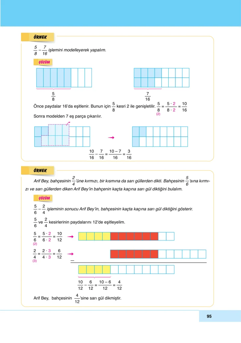 6. Sınıf Matematik Ders Kitabı Cevapları Doğa Yayınları Sayfa 95