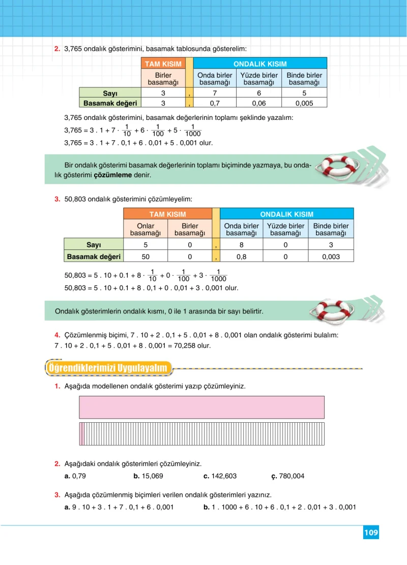 6. Sınıf Matematik Ders Kitabı Cevapları Koza Yayınları Sayfa 109