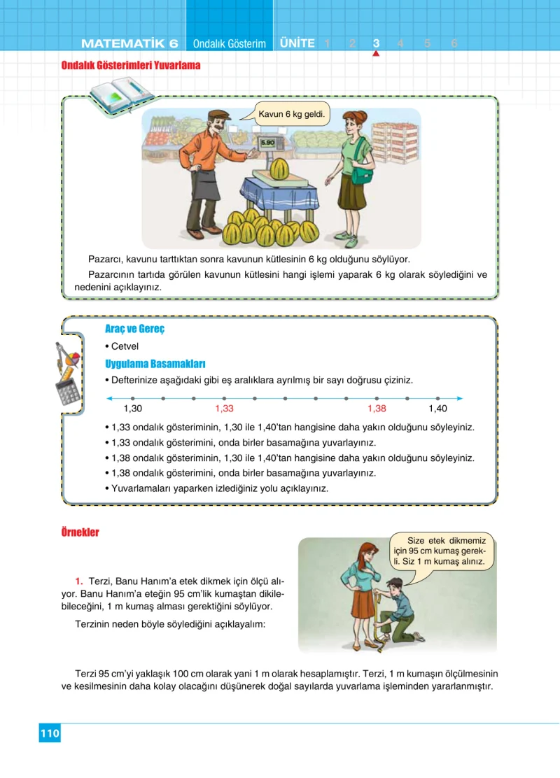 6. Sınıf Matematik Ders Kitabı Cevapları Koza Yayınları Sayfa 110