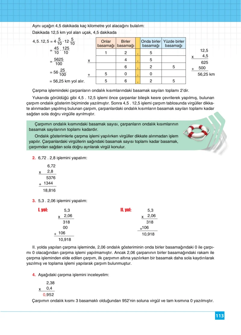 6. Sınıf Matematik Ders Kitabı Cevapları Koza Yayınları Sayfa 113