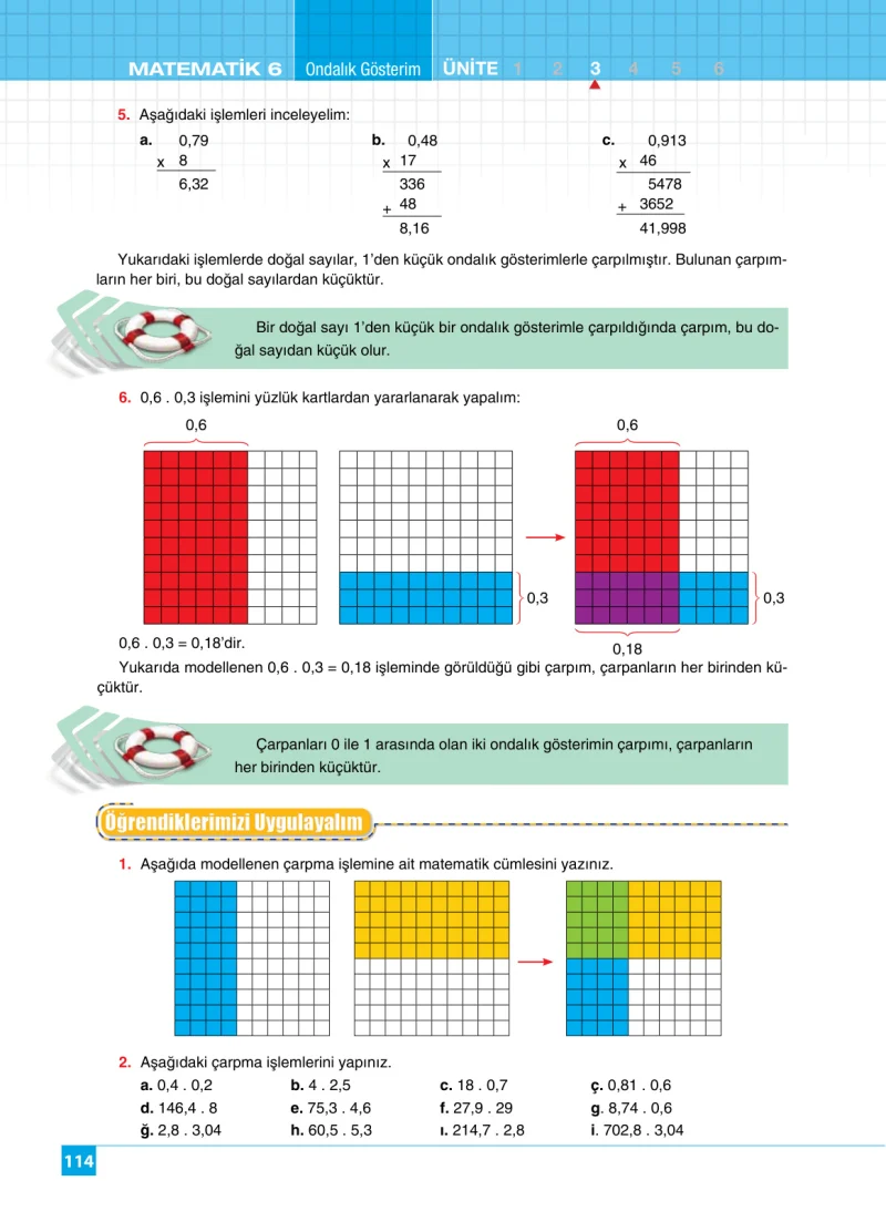 6. Sınıf Matematik Ders Kitabı Cevapları Koza Yayınları Sayfa 114