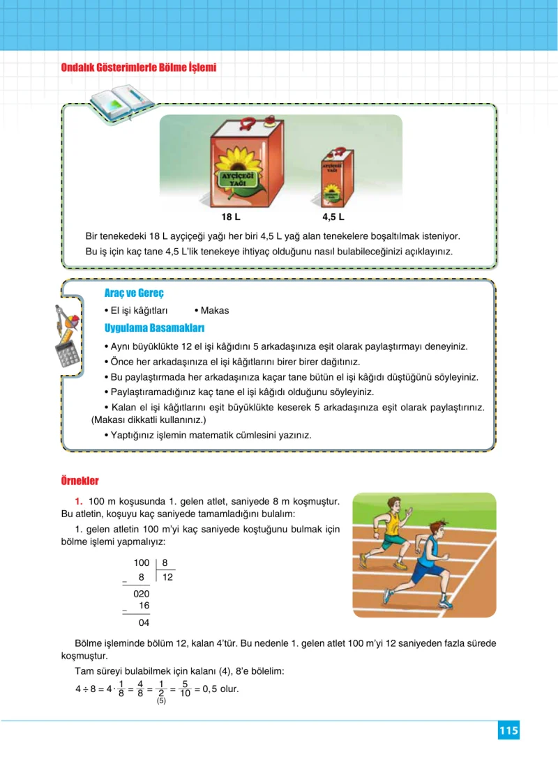 6. Sınıf Matematik Ders Kitabı Cevapları Koza Yayınları Sayfa 115