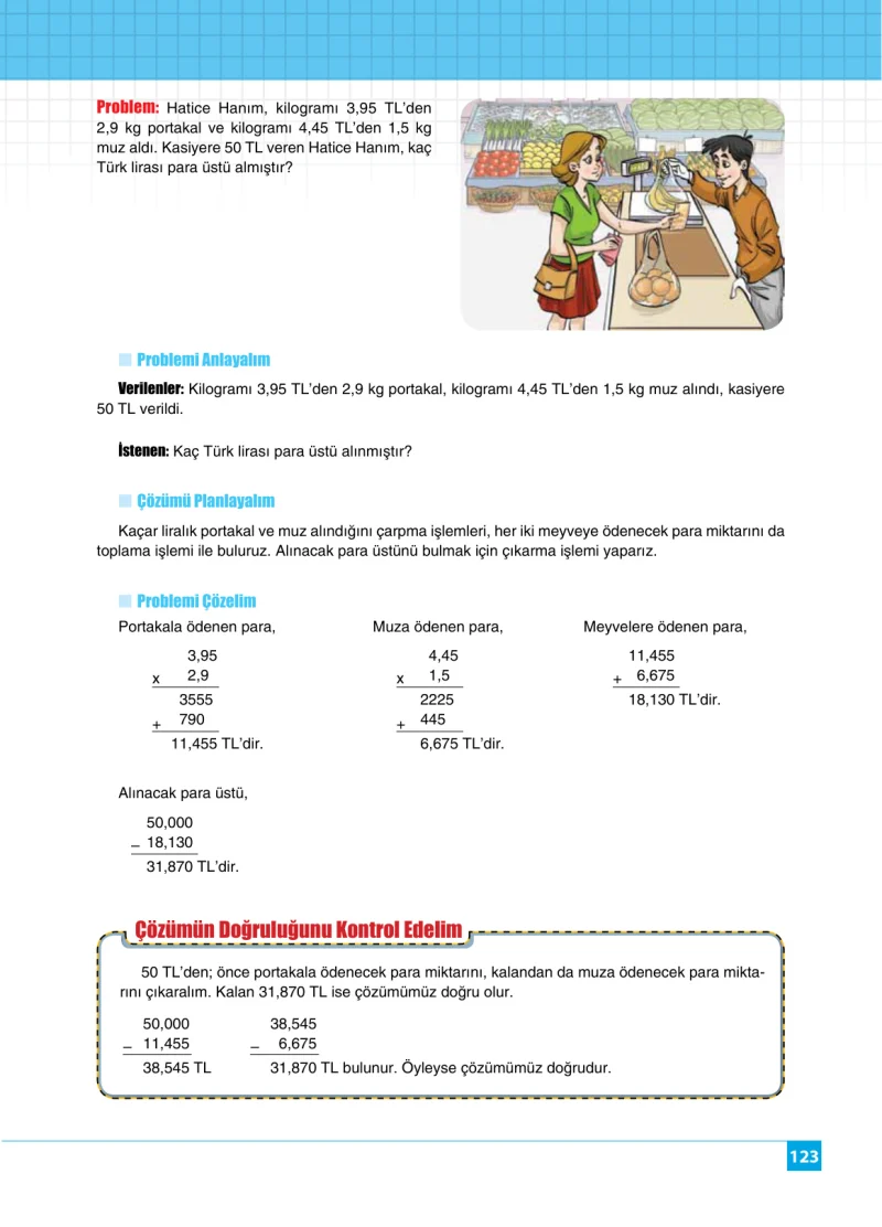 6. Sınıf Matematik Ders Kitabı Cevapları Koza Yayınları Sayfa 123