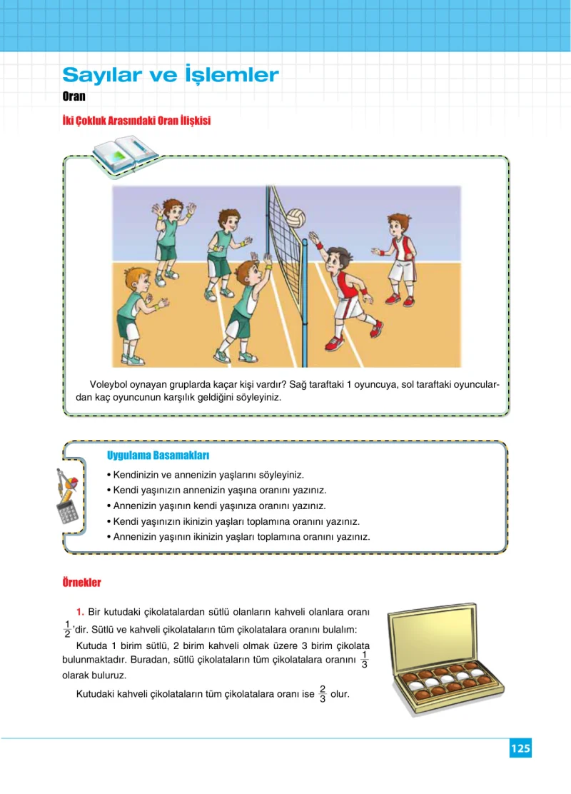 6. Sınıf Matematik Ders Kitabı Cevapları Koza Yayınları Sayfa 125