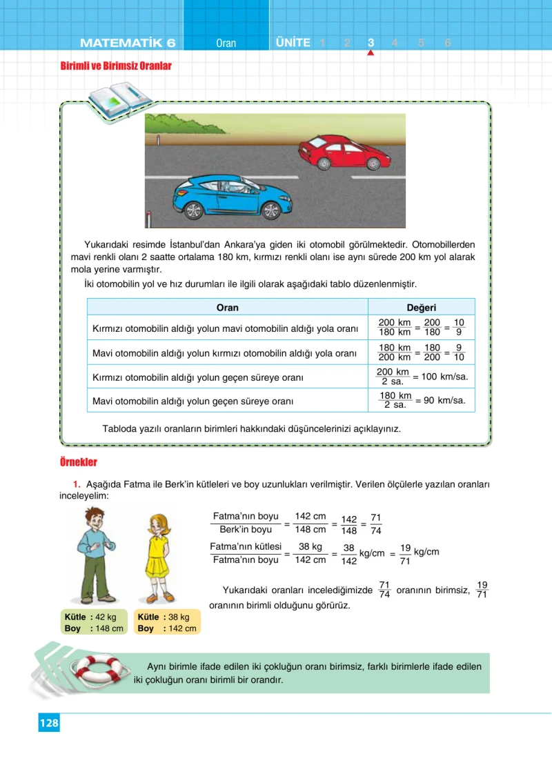 6. Sınıf Matematik Ders Kitabı Cevapları Koza Yayınları Sayfa 128