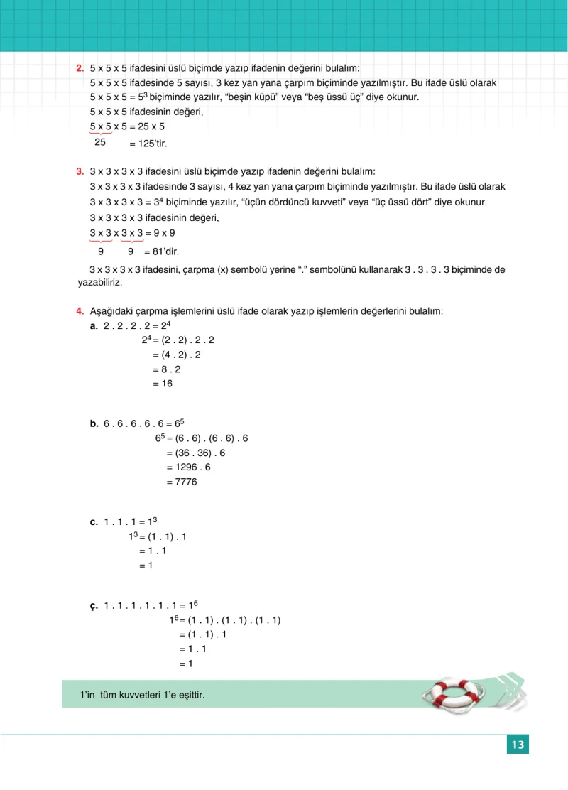 6. Sınıf Matematik Ders Kitabı Cevapları Koza Yayınları Sayfa 13