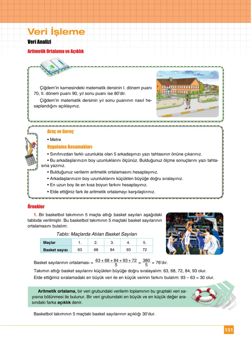 6. Sınıf Matematik Ders Kitabı Cevapları Koza Yayınları Sayfa 151