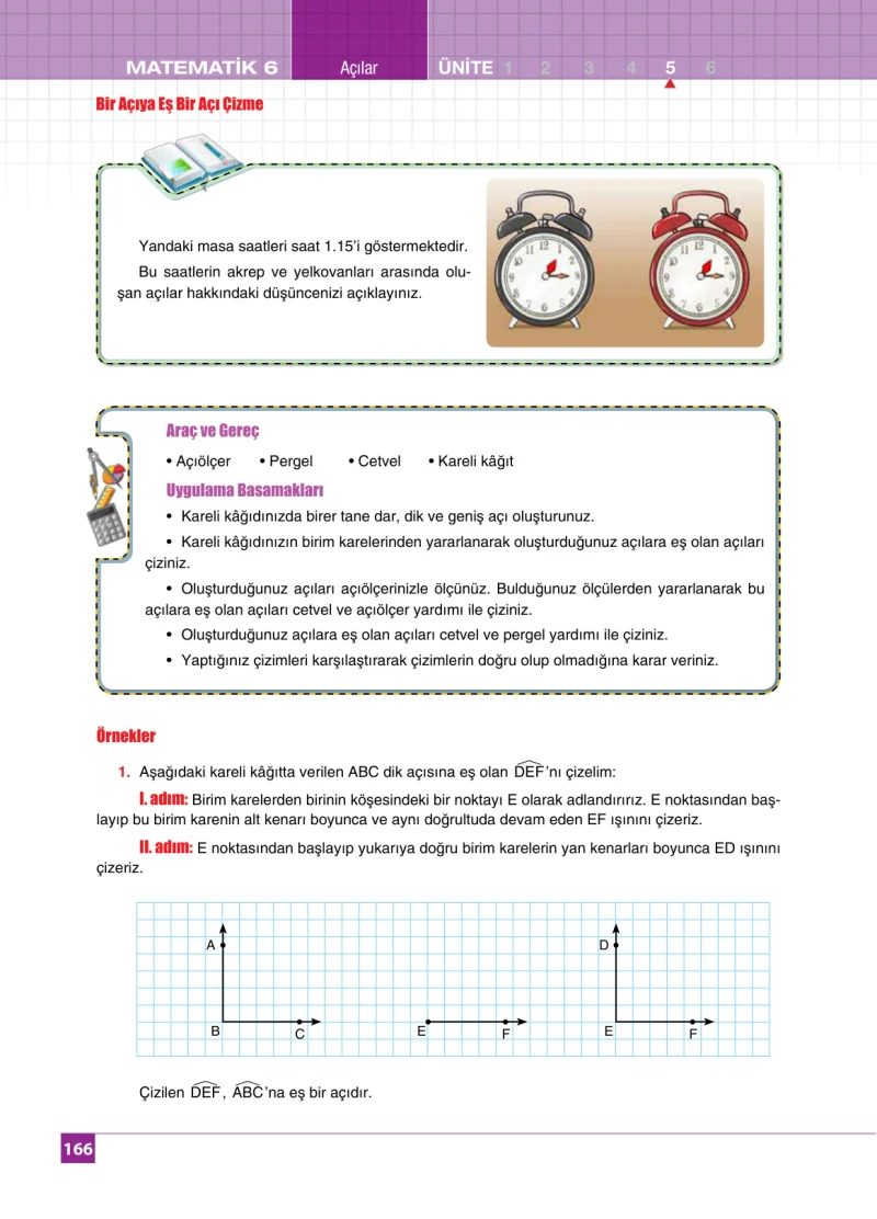 6. Sınıf Matematik Ders Kitabı Cevapları Koza Yayınları Sayfa 166