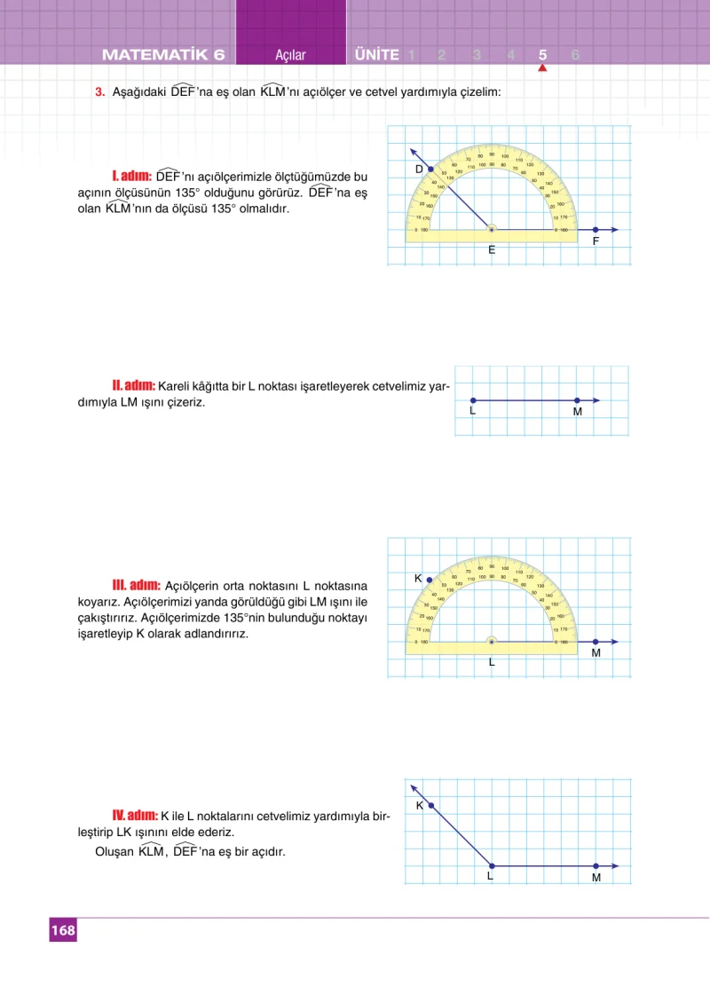 6. Sınıf Matematik Ders Kitabı Cevapları Koza Yayınları Sayfa 168
