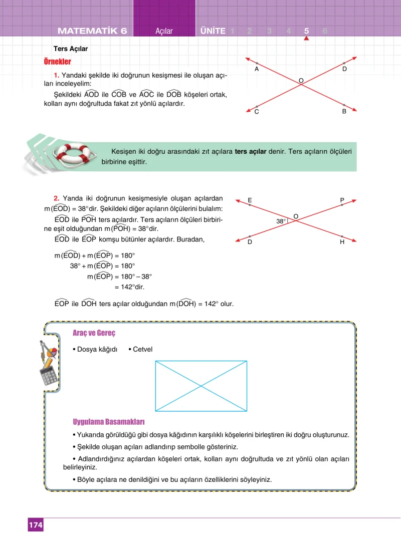 6. Sınıf Matematik Ders Kitabı Cevapları Koza Yayınları Sayfa 174