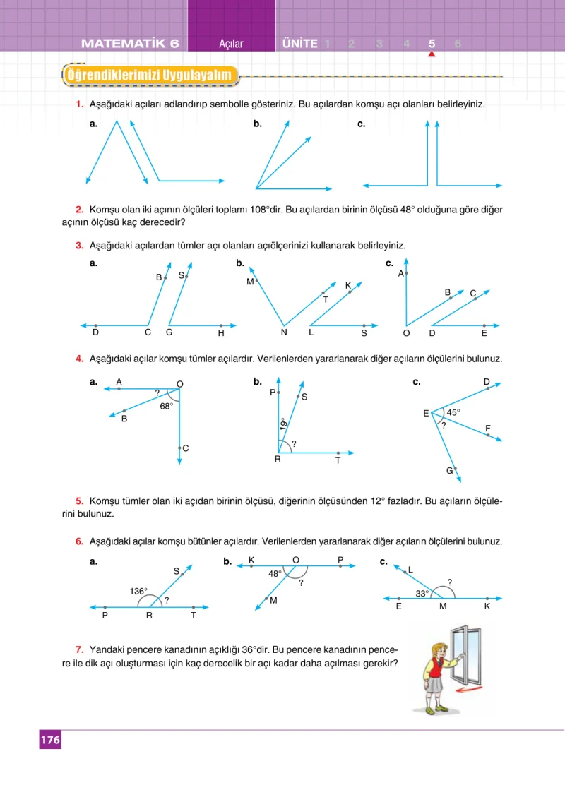 6. Sınıf Matematik Ders Kitabı Cevapları Koza Yayınları Sayfa 176