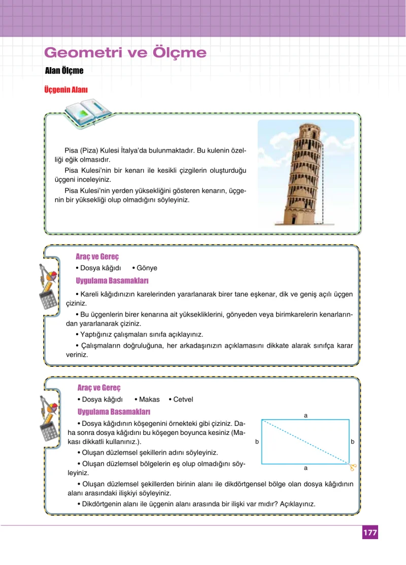 6. Sınıf Matematik Ders Kitabı Cevapları Koza Yayınları Sayfa 177
